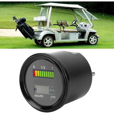 DC12-48V LCD LED Digitaler Batterieanzeiger und Betriebsstundenzähler für Golfwagen und Gabelstapler (1/5)