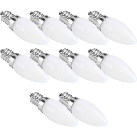 10 Mini-E12-LED-Lampen (1,5 W, 230 V) für Kronleuchter, Autos, Hotels und Inneneinrichtung (1/5)