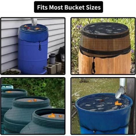 Filet Pour Citerne De Pluie - 80 Cm De Diametre - Protection Contre Les Insectes Et Les Debris - Lot De 4 (1/5)