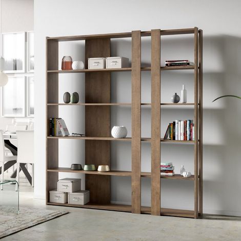 Libreria Moderna 5 Ripiani 178x36x204 cm in nobilitato Marrone (1/3)