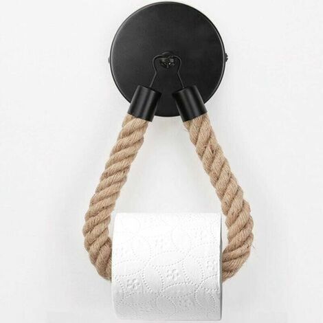 Vintage Toilettenpapierhalter Schwarz. (1/5)