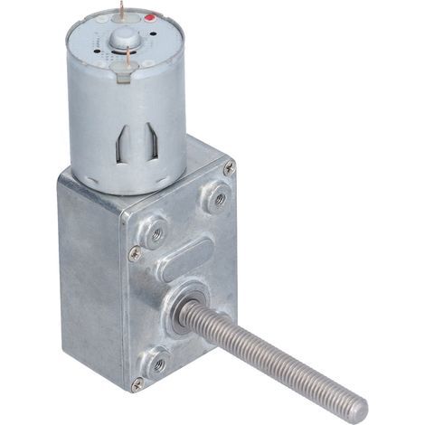 Moteur à engrenage à vis sans fin JGY-370 24V DC, haute torsion, auto-blocage, réducteur à turbine pour modèles DIY, 150 tr/min