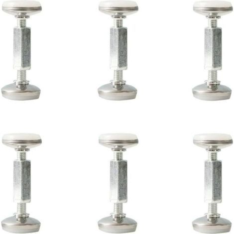 6 Pcs Outil anti-secousse cadre lit réglable, Bouchons tête de lit de fixation anti-secousse filetés, Stabilisateur support télescopique anti-tremblement chevet pour lits, canapés ( Size : 75-93mm )-A (1/5)