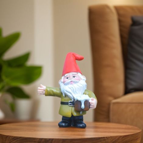 Statue de Gnome de jardin - V GEBY - Résine - Style Campagne - Décoration extérieure (1/4)