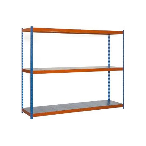 Simonrack Metallregal blau orange verzinkt