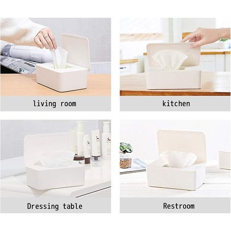 Feuchttücherbox, Aufbewahrungsbox für Babytücher, Toilettenpapierbox, Taschentuchbox, Taschentuchhalter