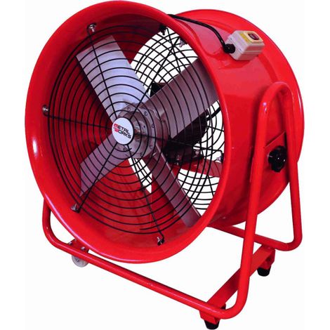 Ventilador extractor de gran caudal MV500SL con ruedas METALWORKS