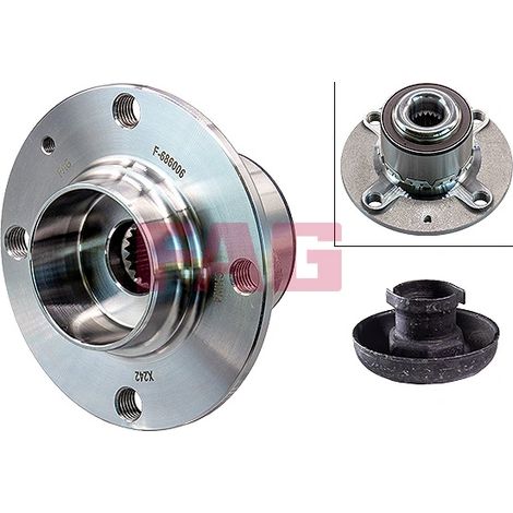Kit de roulements de roue FAG 713 6105 30 AUDI 6E0407621C 6E0407621D