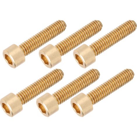 50 vis à tête hexagonale creuse en cuivre, M6 x 25 mm, outils et fournitures industrielles (1/5)