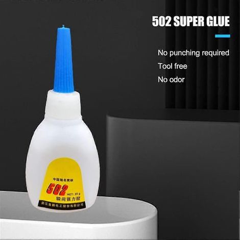 Ecleanfy - 502 Colle ultra-forte à prise rapide, tube compte-gouttes, outil de collage à prise rapide (1/5)
