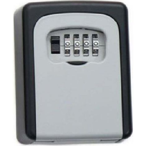 Caja de seguridad para llaves, caja de llaves de pared, caja de llaves con contraseña de 4 dígitos. Alta seguridad, impermeable y resistente a la corrosión, apta para uso interior y exterior, oficina 