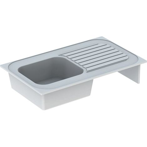 Lavello Redon GEBERIT - 1 vasca 1 gocciolatoio - 100 x 60 mm - 692000000 (1/4)