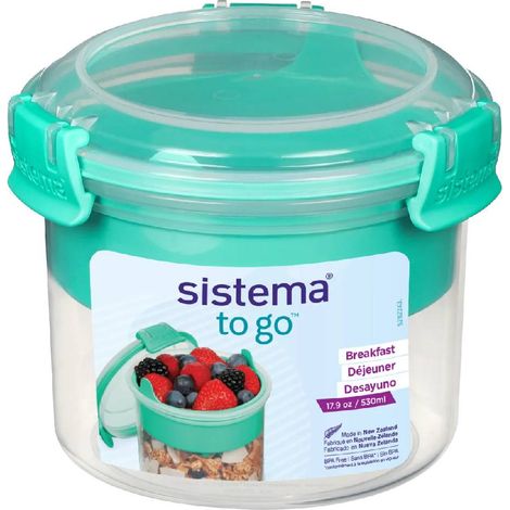 Sistema Breakfast TO GO recipiente desayuno menta (1/5)