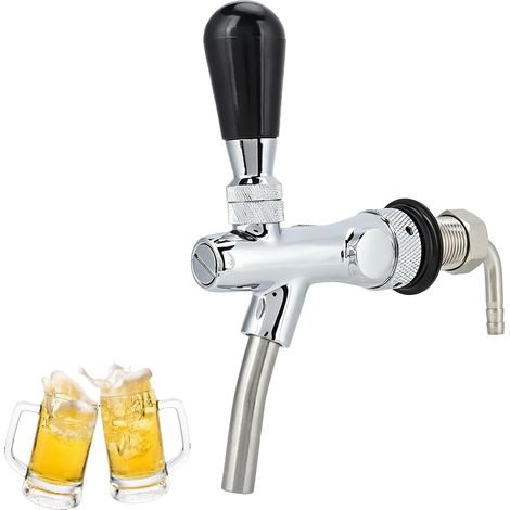 Robinet à bière réglable G5/8, Bobinet à bière chromé (1/5)
