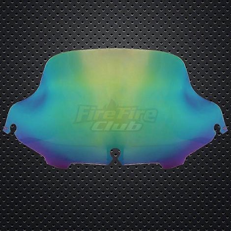 Pare-brise chromé/noir/transparent 6'8" pour moto Harley Electra Street Glide FLHX Touring 1996-2013 - Style 8 (1/5)