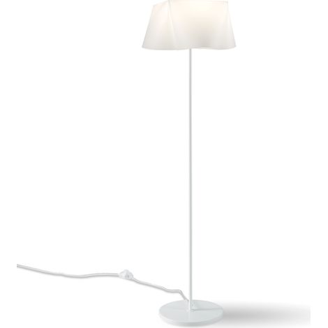 Piantana Moderna Wanda Polilux ® Bianco E Metallo 1 Luce E27 (1/2)