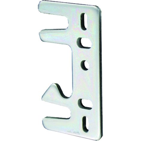 Gâche plate pour serrure de porte de garage – Acier zingué – Installation à visser – Résistance à la corrosion – Tirard & Burgaud