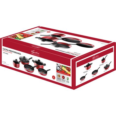 Lagostina Cucina Mediterranea Topf-Set 8 Stück(e)