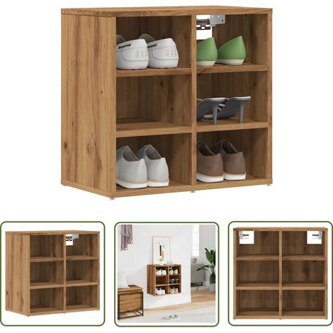 vidaXL Schuhschrank Artisan-Eiche 52x30x50 cm (1/5)