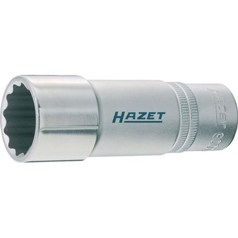 Hazet Steckschlüsseleinsatz 900TZ-19, 1/2 (12,5 mm) Vierkant hohl, Außen Doppelsechskant-Tractionsprofil, SW 19 mm
