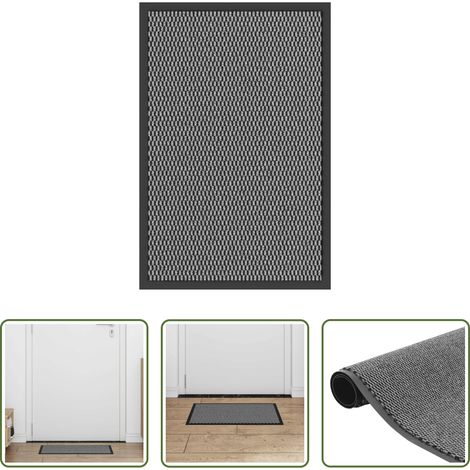 vidaXL Paillasson anti-saleté - Paillasson Anthracite 40x60 cm (1/5)