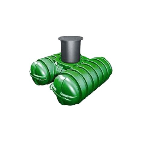 Roth Grundbehälter Twinbloc 3500 Liter inklusive Schacht und Deckel
