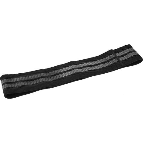 Bandes de résistance pour exercices de hanches et fessiers, pour l'entraînement des cuisses et des jambes (Noir, L) (1/5)