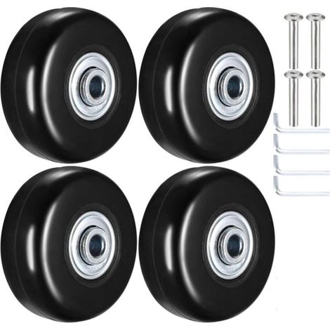 Roues de rechange pour valises, roues de rechange pour valises, roues de bagages 50x18 mm, roues de rechange pour chariots (1/5)