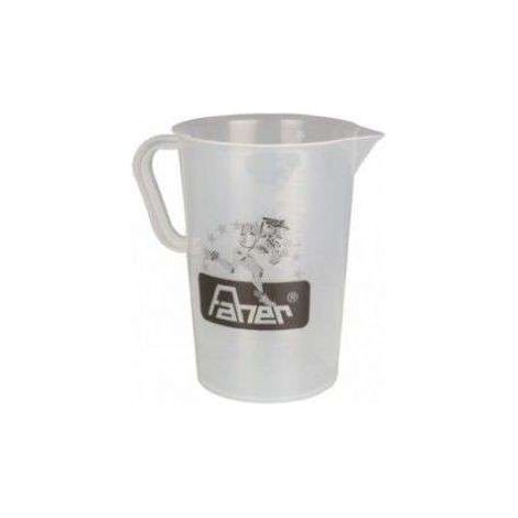 Jarra medidora de plástico transparente, 2 l