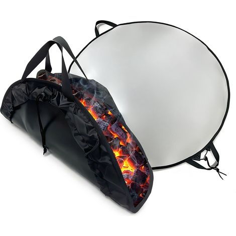 Tappetino ignifugo per barbecue e bracieri, resistente al calore fino a 700 °C