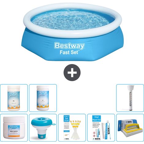 Bestway Piscina Bestway Fast Set Rotonda - 244x61 cm - 7-pezzi  S43319 (1/5)