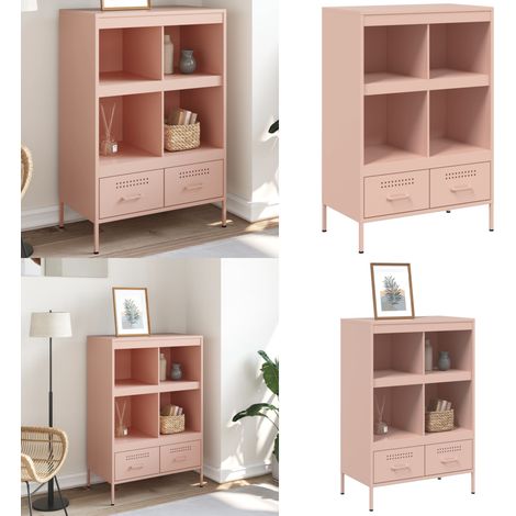 Highboard Rosa 68x39x101,5 cm Stahl - Industrielles Design - Sideboard - Hochboard - Regal - Aufbewahrung - Home & Living (1/5)
