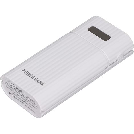 Boîtier de Batterie H02 2x 21700 avec 3 Ports USB, Kit Power Bank DIY pour Téléphone Portable, Chargeur Blanc (1/5)
