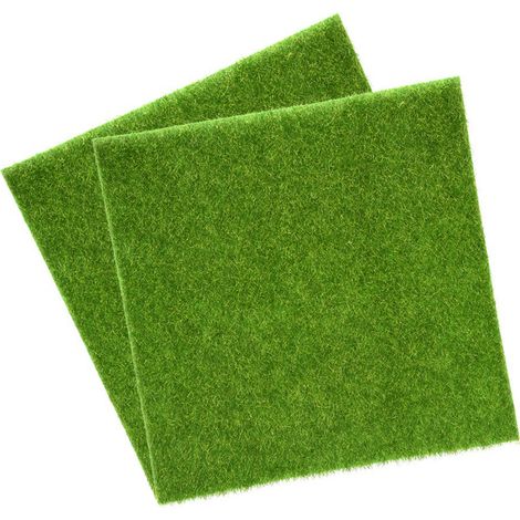 Gazon artificiel pour la décoration paysagère de maisons de poupées miniatures (30 x 30 cm) (1/5)