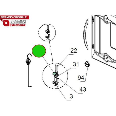 LA NORDICA - 7025707 - Molla chiusura porta SUPREMA AMERICA CUCINOTTA
