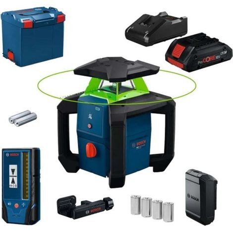 Laser rotativo BOSCH PROFESSIONAL - GRL18V-3-31G - Celda de recepción LR 3-2 + Batería ProCore 18V4.0Ah (1/5)