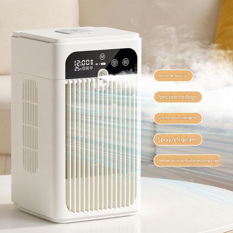 Ventilateur de bureau avec minuterie intelligente, mini-ventilateur silencieux pour la maison et l'extérieur (1/5)