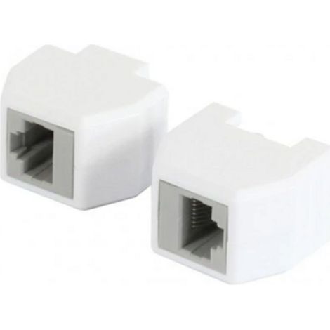 Allnet Tp-Tp Kupplung Cat6A Box 1:1 8 Poles. Magnetic Security Connector Rj45 50Er Bulk Set Abwurfbuchse Poe Fähig Bis Zu 1