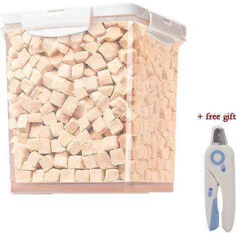 Friandises Poulet Lyophilisé 500g pour Chien et Chat, Ciseaux Cadeau Animaux, Snacks Naturels Séchés à Froid, Accessoire Toilettage Offert (1/5)