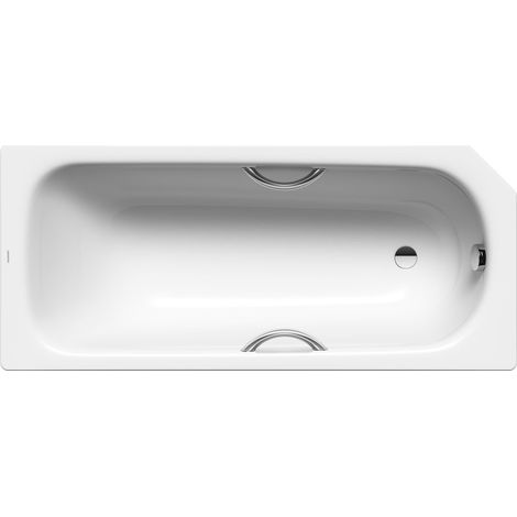 Kaldewei Badewanne Saniform V3 Star rechteckig 410x700x1600mm 93l Alpinweiß m. GL, ÜL, o. Antislip, PEFF (1/4)
