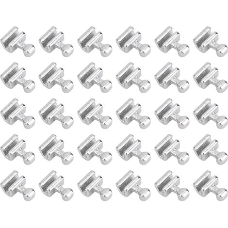 Lot de 30 crochets orthodontiques sertissables portables en acier inoxydable, accessoire dentaire pour fil orthodontique (1/5)