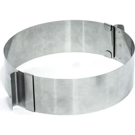 Cercle à pâtisserie réglable - Inox - 8,5 à 15 cm