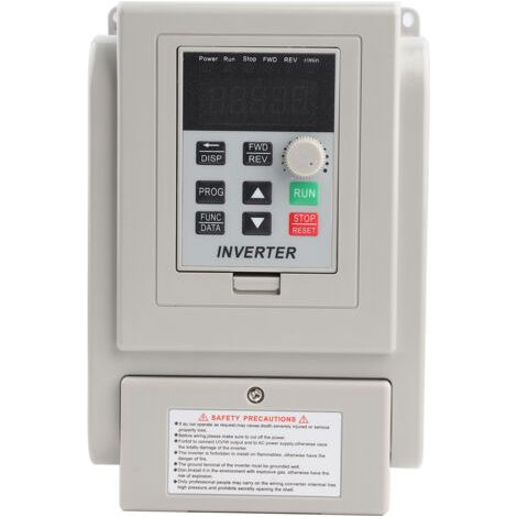 Variateur de fréquence 220 V CA pour moteur à courant alternatif monophasé de 0,75 kW