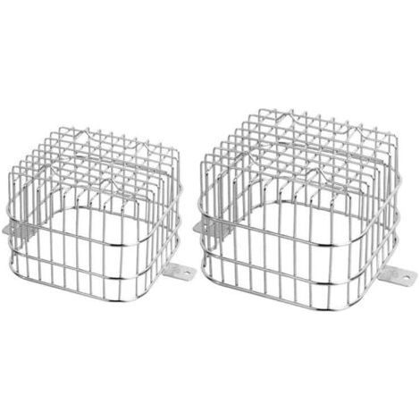 Green Mobility-Grille de protection de gouttière (lot de 2), crépine de drainage en acier inoxydable 304, grille de protection de gouttière carrée (1/4)