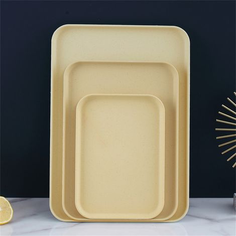 Plateau De Service - En Plastique Alimentaire - Anti-Déformant - Antichoc - Pour Maison Restaurant Cantine - 3 Tailles Disponibles (1/5)