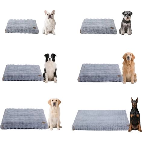 Cama para perros, comodidad como una nube, materiales duraderos, azul empolvado, XXL-a (1/2)