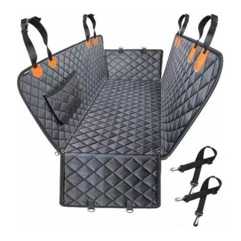 Housse de siège auto pour animaux de compagnie 100 % imperméable, hamac 600D, robuste, anti-rayures, antidérapante, durable, souple, pour voitures, camions et SUV (1/5)