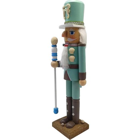 Casse-Noisette Bois Figurine Traditionnelle pour Décoration de Noël Soldat Bois pour Centre de Table de Fêtes (1/5)