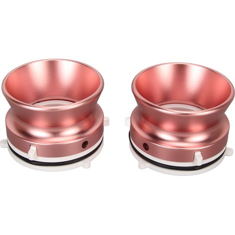 Ouvre-bobine universel 1 à 1/4" 10" avec adaptateurs NAB et chargeur de coupelles en aluminium poli pour magnétophone à bobines Studer ReVox B67 et Akai Teac (or rose). (1/5)