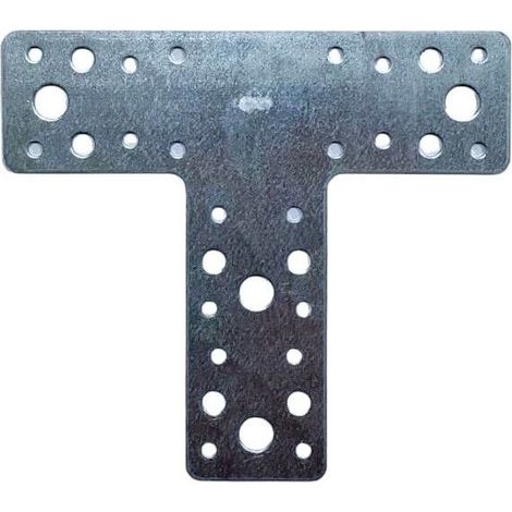 Piastra di giunzione dritta per legno in acciaio zincato a caldo di varie misure dimensione disponibile: mm 160 x 98 x 45 - 1 pz